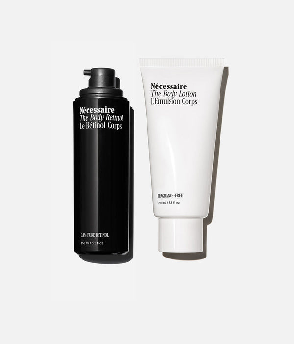 The Body Retinol + The Body Lotion | Fragrance-Free (Product Packaging)
