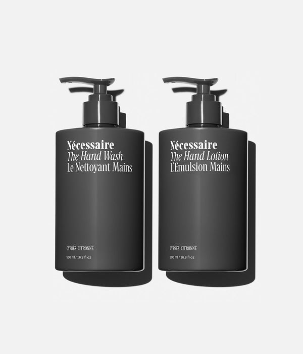 The Hand Wash + The Hand Lotion | Cyprès-Citronné / 2x 500 ml (Product Packaging)