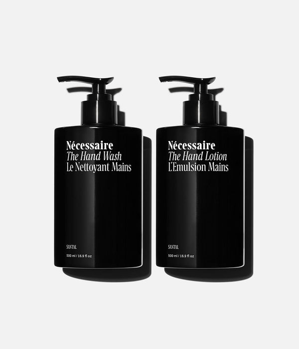 The Hand Wash + The Hand Lotion | Santal / 2x 500 ml (Product Packaging)