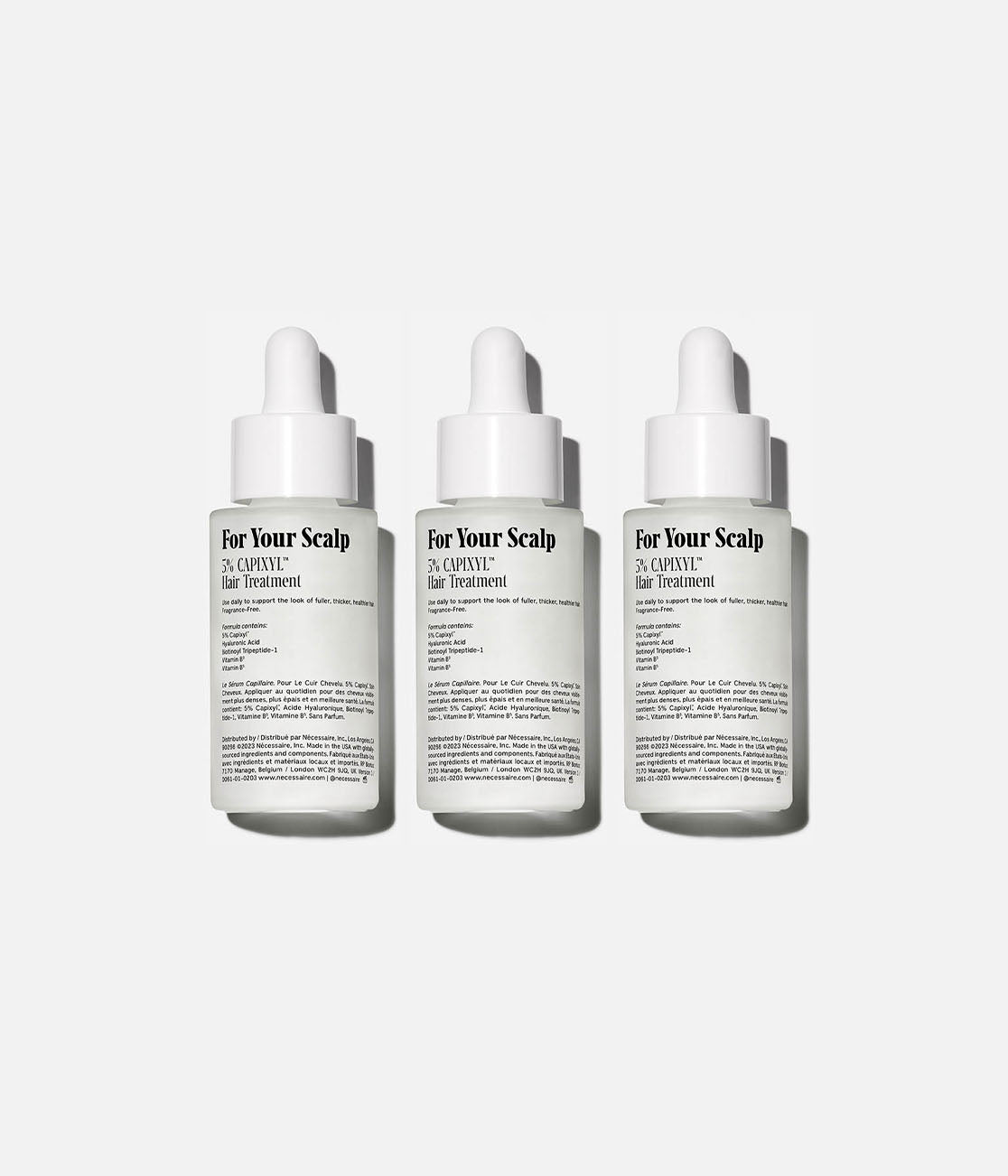 The Scalp Serum Trio | 90-Day Supply | 1% Hyaluronic Acid